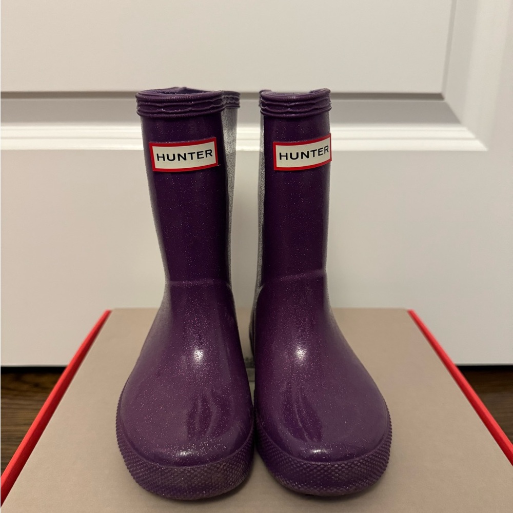 Hunter Kids First Classic Starcloud Acid Purple Rain Boots